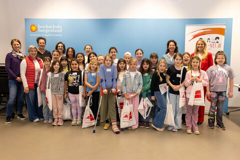 Die Hochschule Burgenland veranstaltete am Mittwoch einen Mini Girls Day für Mädchen von acht bis zehn Jahren.