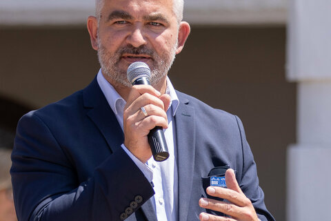 Landesrat Heinrich Dorner bei seiner Festansprache.