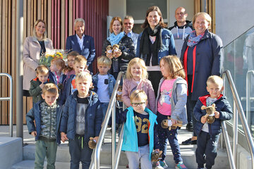 Bildungslandesrätin Daniela Winkler zu Besuch im Antauer Kindergarten.