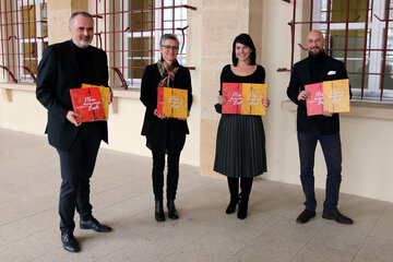 Landeshauptmann Hans Peter Doskozil, Eveline Rabold, Tanja Stacherl und Christoph Langecker