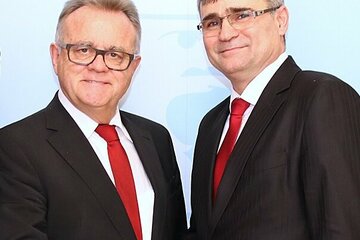 Landeshauptmann Hans Niessl empfing den Botschafter der Slowakischen Republik in Österreich, S. E. Peter Mišík, im Landhaus in Eisenstadt. 