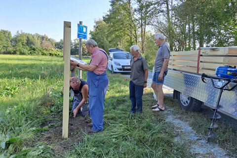 Aufbau der Info-Tafeln