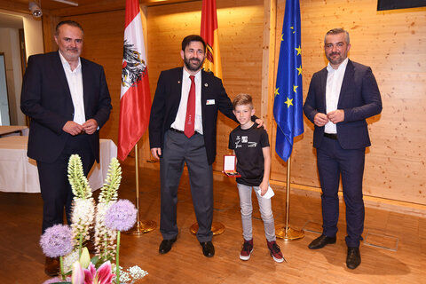 Jürgen Krell und Emil Zadina, Landessportehrenzeichen in Silber
