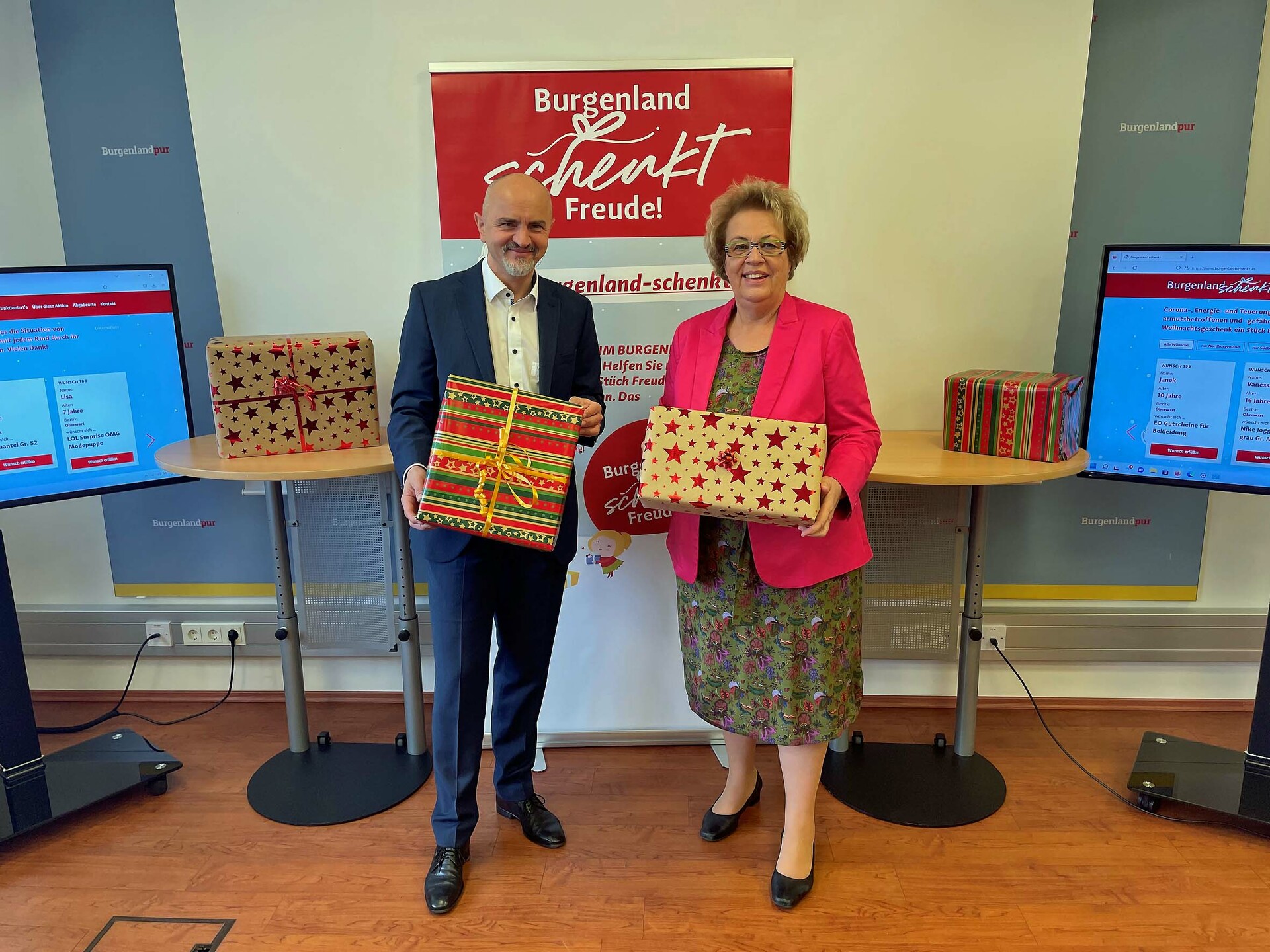 Burgenland schenkt Volkshilfe-Weihnachtsaktion