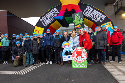 Bildungslandesrätin Daniela Winkler beim Start von School of Walk in Neusiedl am See