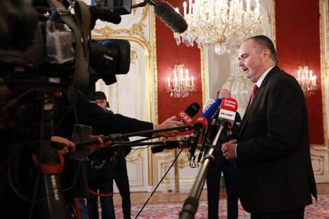 Landeshauptmann Hans Peter Doskozil nach der Angelobung.