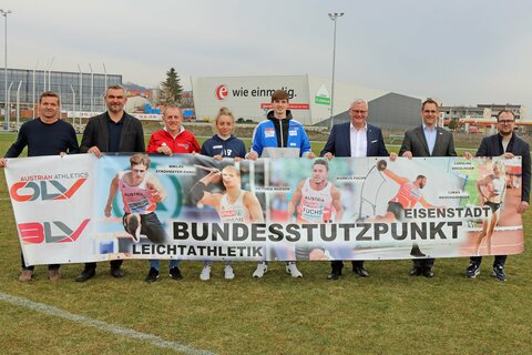 Landesrat Dorner präsentiert den Leichtathletik BundesStützpunkt in Eisenstadt