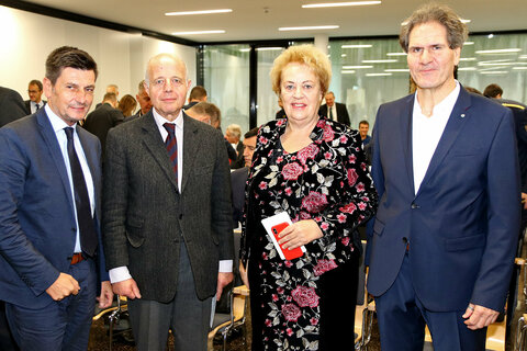 LR Christian Illedits, Justizminister Clemens Jabloner, LT-Präs.in Verena Dunst, Harald Lipphart-Kirchmeir
