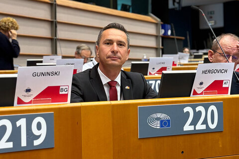 LAbg. Robert Hergovich, der das Burgenland im Ausschuss der Regionen (AdR) vertritt, am Dienstag bei der Plenartagung in Brüssel.