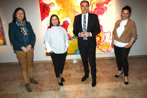 Theresia Gabriel, Andrea Ochsenhofer, Landesrat Dr. Leonhard Schneemann und Margit Fröhlich (v.l.).