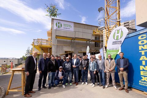 In Oberpullendorf fand die Gleichenfeier für Burgenlands erstes stationäres Hospiz statt.