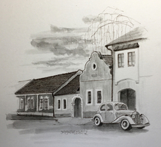 Ein Blick von der Oberen Hauptstraße, Zurndorf