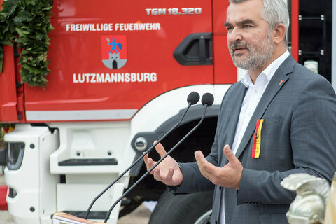 Landesrat Mag. Heinrich Dorner bei seiner Festrede.