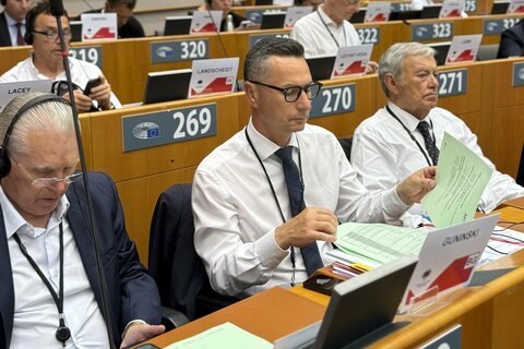 Burgenlands AdR-Vertreter Robert Hergovich bei seiner heutigen Wortmeldung im Plenum des Ausschusses der Regionen