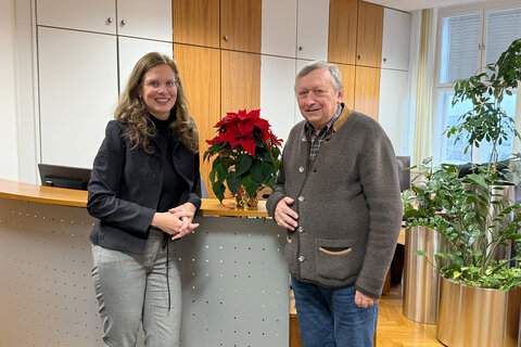 LH-Stv.in Anja Haider-Wallner mit VBNO-Obmann Hermann Frühstück.
