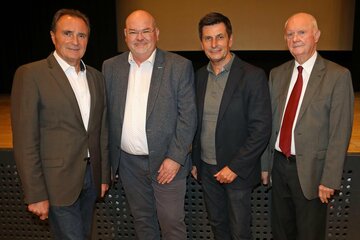 Helmut Bieler, Dr. Horst Kallich, Landesrat Christian Illedits und Kurt Korbatits (v.l.).