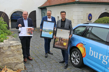 Andreas Liegenfeld, Weinbaupräsident Bgld., Landeshauptmann Hans Peter Doskozil und Didi Tunkel, Geschäftsführer Bgld. Tourismus GmbH