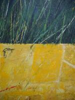 LEYRER Manfred, "warten bis Gras über die Sache gewachsen ist", 2010, Enkaustik/Holz