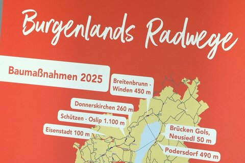 17 Kilometer Radinfrastruktur  neu errichtet bzw. saniert