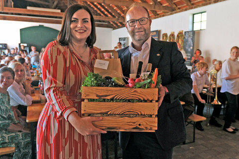 LH Stv. Astrid Eisenkopf mit Bgm. Ing Martin Mitteregger