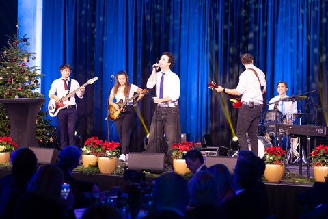 Benjamin Gedeon & The Thumbs bei ihrem Auftritt.