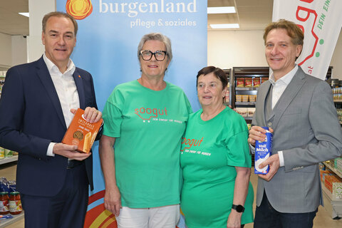 Landesrat Schneemann eröffnet den 6. Sonnenmarkt und Sonnencafé in Eisenstadt