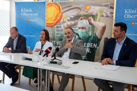 Das Pressegespräch fand in der Klinik Oberwart statt.