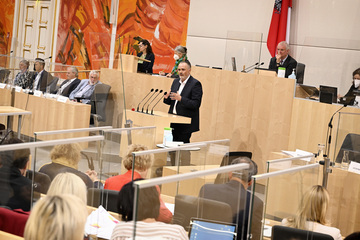 LH Hans Peter Doskozil bei der parlamentarischen Enquete zur "Zukunft dezentraler Lebensräume"