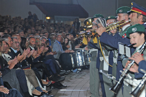 Auftritt der Militärmusik und Polizeimusik Burgenland.