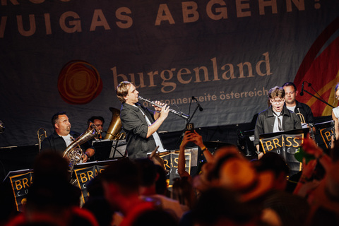 Starker Auftritt von Burgenland Tourismus beim Woodstock der Blasmusik 2026: Im Mittelpunkt standen die vielfältigen Urlaubsangebote des Landes.