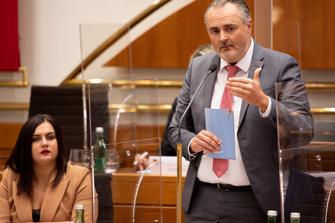 Budgetrede von Finanzlandesrat Landeshauptmann Hans Peter Doskozil zum Landesvoranschlag 2021.