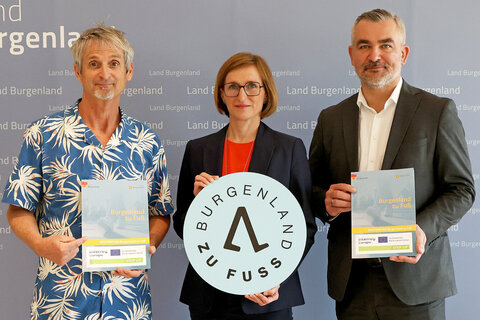 Landesrat Heinrich Dorner präsentierte den neuen Masterplan „Burgenland zu Fuß“