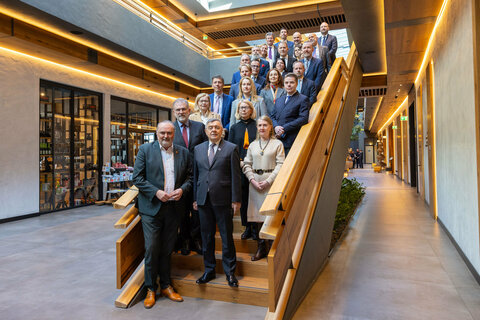 Landeshauptmann Hans Peter Doskozil beim Treffen der EU-Botschafter im Resort Scheiblhofer in Andau