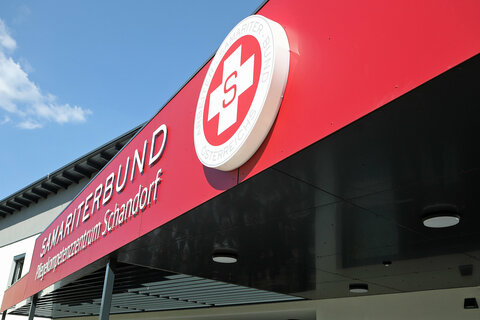 Schaubild Eingang des neuen Pflegekompetenzzentrums in Schandorf.