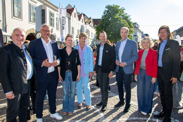 Landesrat Dr. Leonhard Schneemann, Chorverband-Burgenland-Präsident Gerhard Bauer und Eisenstadts Bürgermeister LAbg. Mag. Thomas Steiner bei der dritten „Langen Nacht der Chöre“.