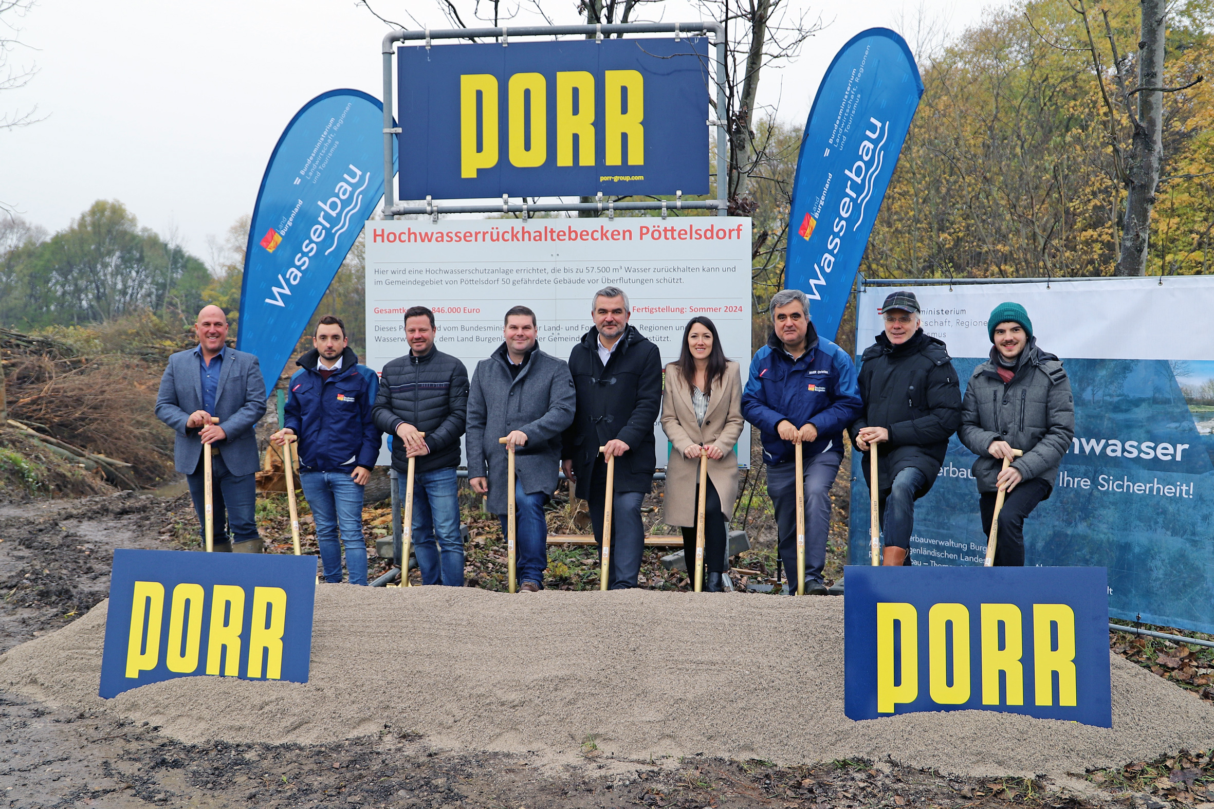 Verbesserter Hochwasserschutz für Pöttelsdorf - Land Burgenland