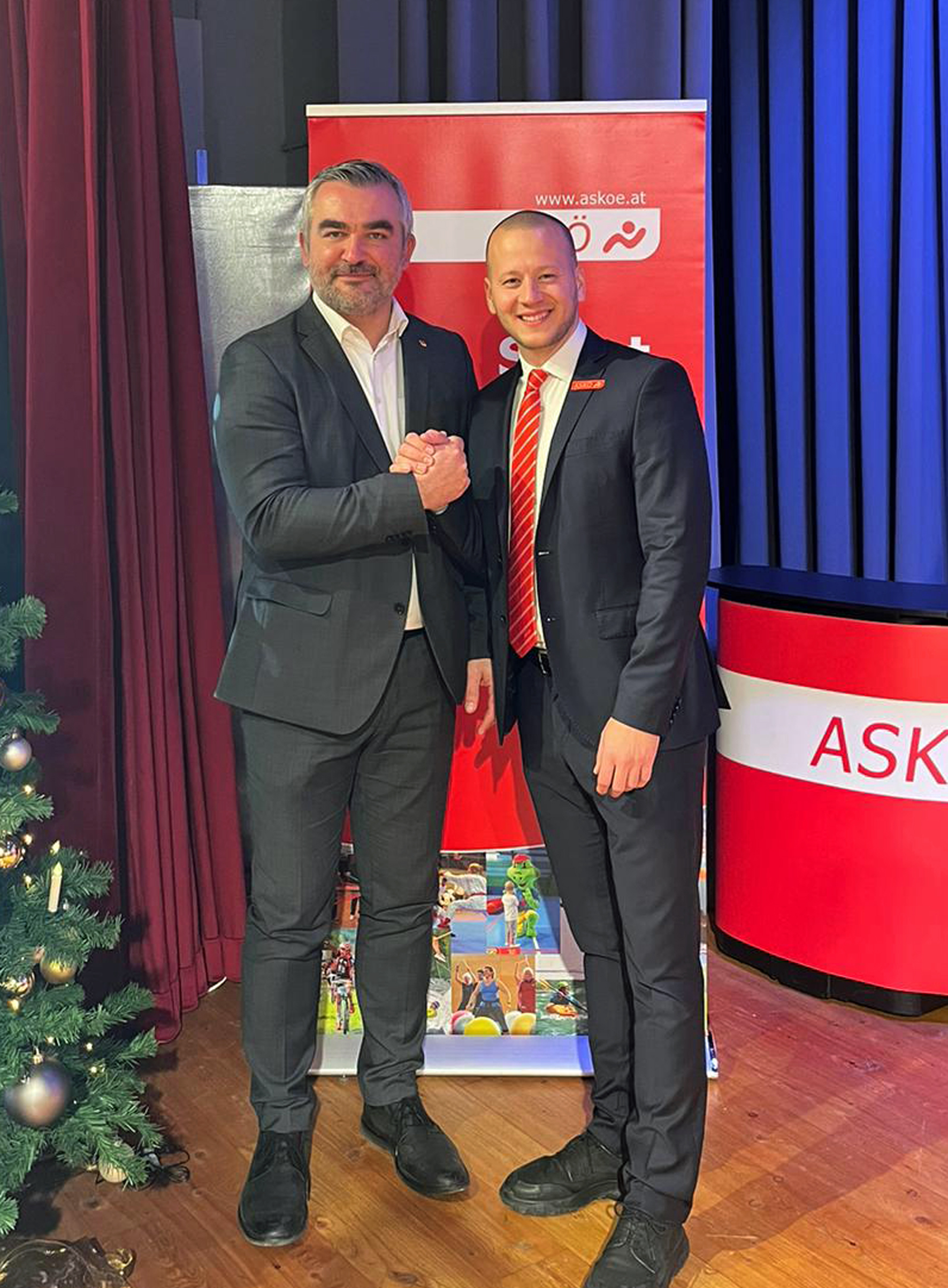 LR Dorner gratuliert Maximilian Köllner zur Wahl zum neuen ASKÖ