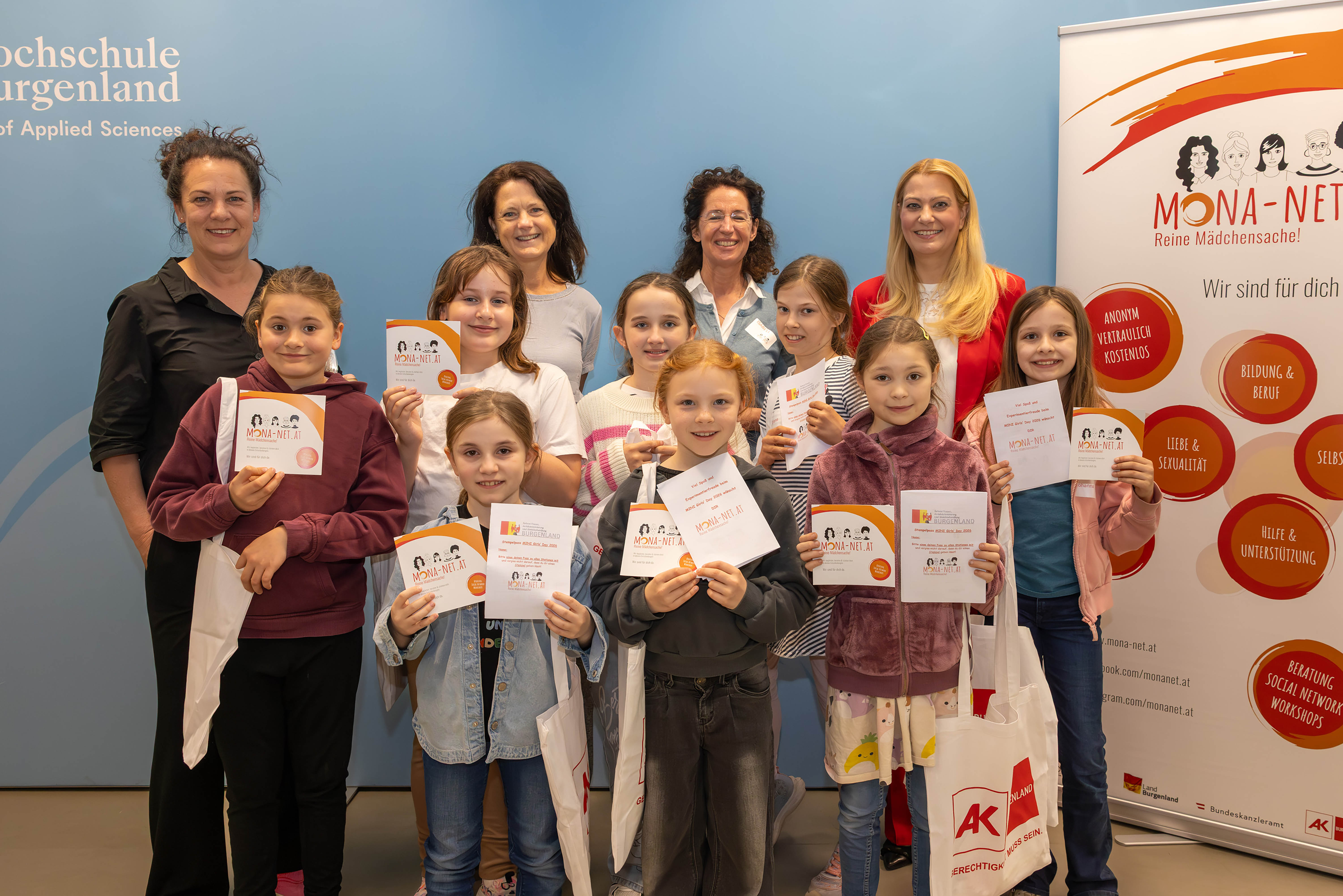 Die Hochschule Burgenland veranstaltete am Mittwoch einen Mini Girls Day für Mädchen von acht bis zehn Jahren.