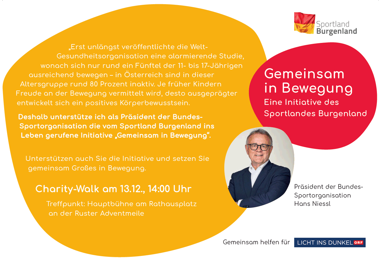 Inserat Gemeinsam in Bewegung